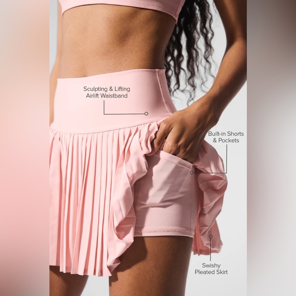 Alo Yoga Grand Slam Tennis Skirt brown size xxs - Picture 2 of 6